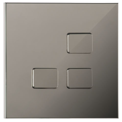 Interrupteur bouton poussoir - PDO003-CF - LUXONOV - encastré / triple / en laiton