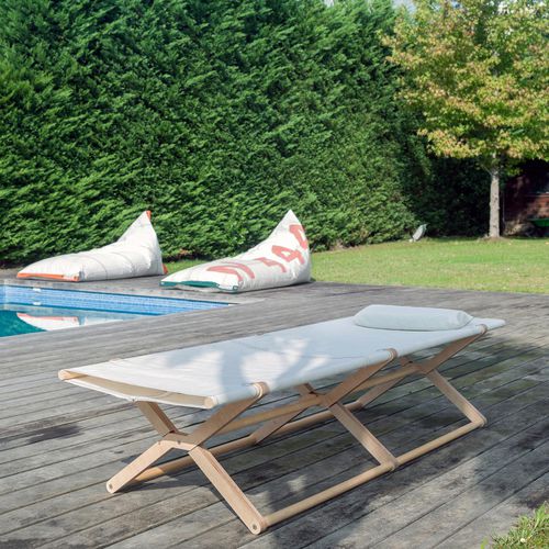Bain de soleil contemporain - COY - DVELAS - en tissu / en bouleau / en contreplaqué
