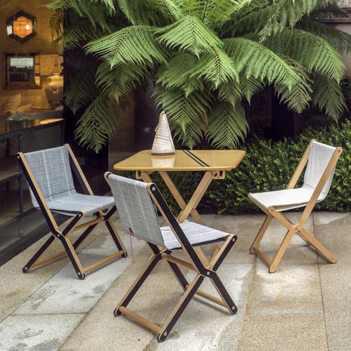 Chaise contemporaine - CREW - DVELAS - d'extérieur / de plage / d'intérieur