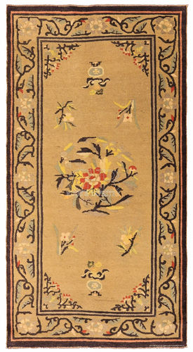 Tapis traditionnel - 140825963217 - bersanetti giovanni - à fleurs / en laine / en coton