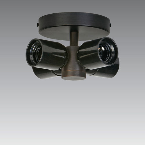Plafonnier contemporain - KENTIKA SHORT - Stéphane DAVIDTS - rond / en bronze / à LED