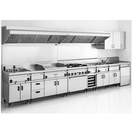 Cuisine professionnelle en acier inoxydable - 65 LINE - Maquinaria Industrial Hostelara S.L.U. - modulaire / droite / compacte