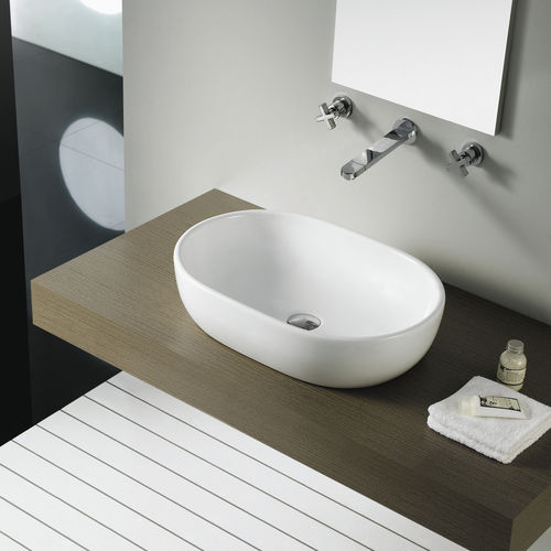 Vasque à poser - TOULOUSE - Bath Collection S.L. - en porcelaine / ovale / contemporaine