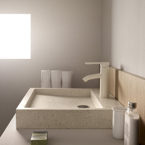 Vasque à poser - SOBARZO - Bath Collection S.L. - en granit / rectangulaire / contemporaine