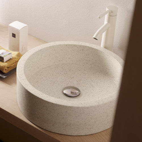 Vasque à poser - CACICEDO - Bath Collection S.L. - en granit / ronde / contemporaine