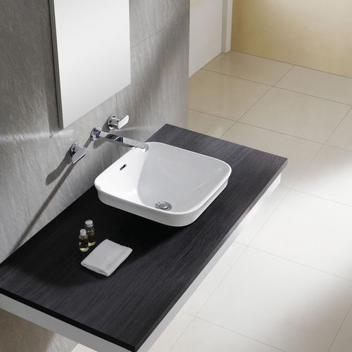 Vasque semi-encastrée - TOKIO - Bath Collection S.L. - en porcelaine / carrée / contemporaine