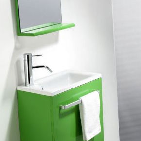 Meuble vasque suspendu - NIZA - Bath Collection S.L. - en résine / contemporain / avec miroir