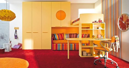Lit mezzanine - MISTRAL - Homes - contemporain / avec bureau / pour enfant (unisexe)