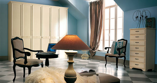 Chiffonnier classique - DEA - Homes - en bois laqué / blanc