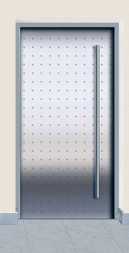 Porte d'entrée - PRIVILEG 205 - Auroport GmbH - en inox / battante / pleine