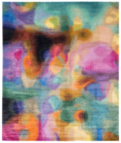 Tapis contemporain - ACTIVATE TURBO - JAN KATH - Contemporary Rug Art - à motif / en laine / en soie