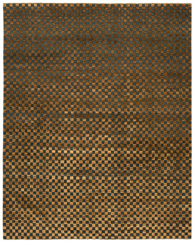Tapis contemporain - CHECKERBOARD - JAN KATH - Contemporary Rug Art - géométrique / en laine / en soie