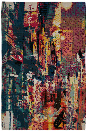 Tapis contemporain - TOKIO - JAN KATH - Contemporary Rug Art - à motif / en laine / en soie