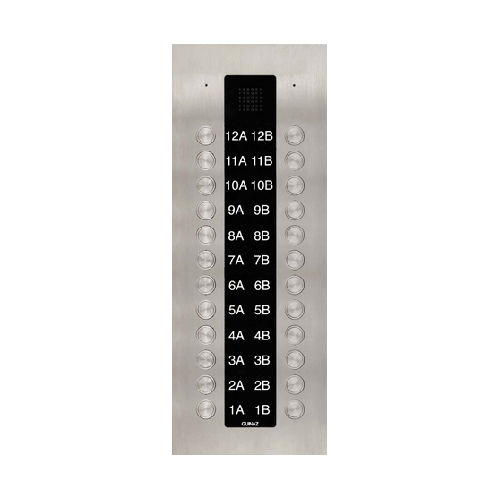 Platine de rue en inox - PDA124V - guinaz - encastrable / d'extérieur / sans caméra