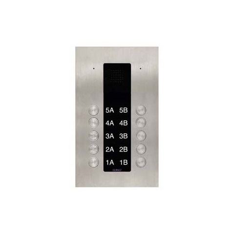 Platine de rue en inox - PDA110 - guinaz - encastrable / d'extérieur / à 10 boutons