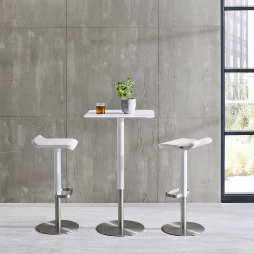 Table mange-debout contemporaine - ED 105 - MOREE - en HPL / avec piètement en acier inoxydable / avec piètement en acier peint