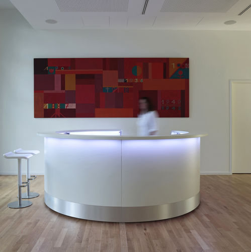 Banque d'accueil modulable - MODULAR - MOREE - en arc de cercle / courbée / ronde