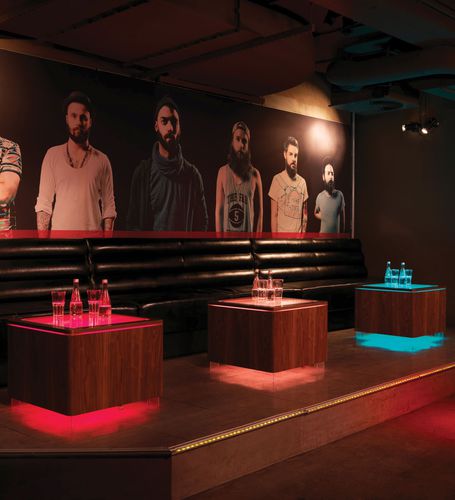 Table basse contemporaine - ORA  - MOREE - en verre / avec piètement en MDF / avec piètement en plaqué bois