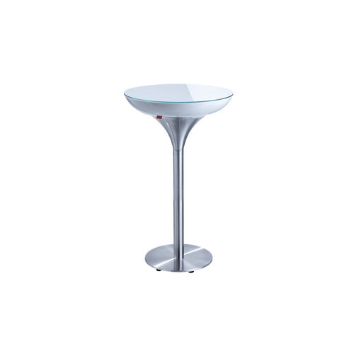 Table mange-debout contemporaine - LOUNGE MX 105 - MOREE - en verre / en plastique / en ABS