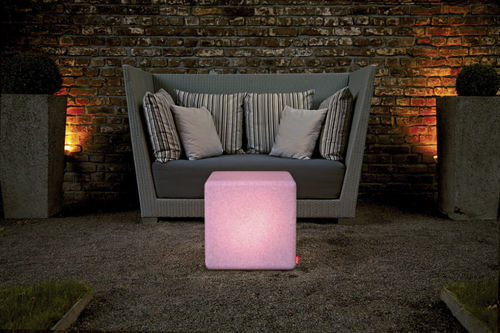 Tabouret lumineux - GRANITE CUBE - MOREE - contemporain / professionnel / indoor