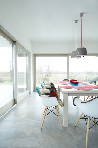 Lampe suspension - ALICE 30/50 - MOREE - en feutre / design scandinave / blanche