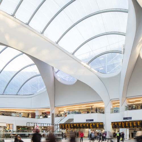 Système de toiture de profilé métallique - BIRMINGHAM NEW STREET - Vector Foiltec - ETFE Texlon® / professionnel