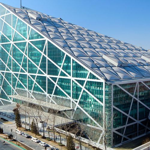 Système de toiture modulaire - PARKVIEW GREEN FANG CAO DI, CHINA - Vector Foiltec - de profilé métallique / ETFE Texlon® / professionnel
