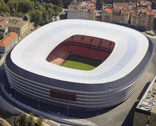 Membrane textile ETFE Texlon® - SAN MAMÉS STADIUM, SPAIN - Vector Foiltec - de toiture / translucide