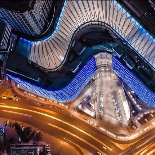 Système de toiture ETFE Texlon® - THE ASSIMA MALL KUWAIT - Vector Foiltec - courbe / de profilé métallique / professionnel
