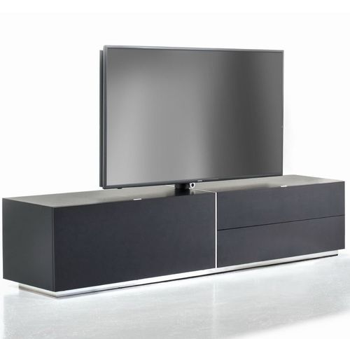 Meuble TV contemporain - magic matrix - YOMEI - lowboard / en acier inoxydable / en cuir