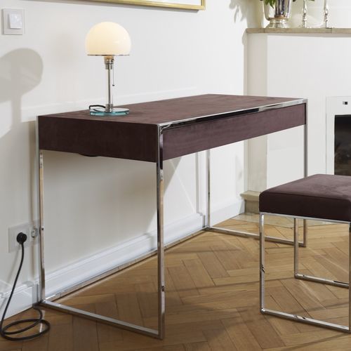 Bureau sur pied - Smart  - YOMEI - contemporain / en métal / en cuir