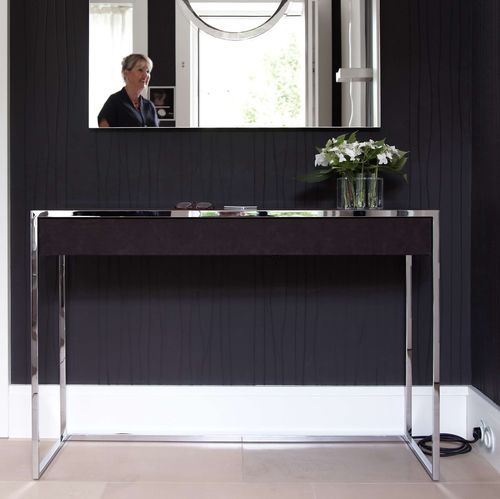 Console contemporaine - Smart  - YOMEI - en bois laqué / en bois laqué brillant / en cuir