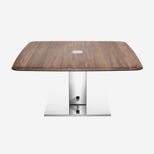 Table basse contemporaine - S100 - YOMEI - en noyer / en érable / avec piètement en métal