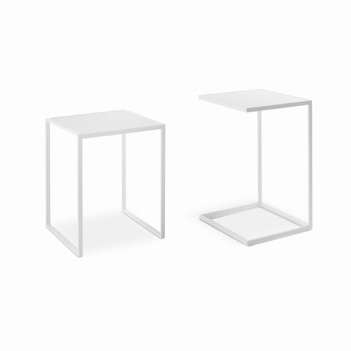 Table d'appoint contemporaine - minimize - YOMEI - en bois / en cuir / en pierre