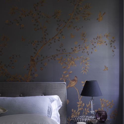 Papier peint classique - HAVANA - Fromental - en soie / chinoiserie / fait main
