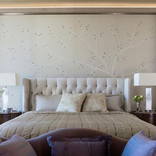 Papier peint contemporain - CHERRY BLOSSOM - Fromental - en soie / à motif nature / fait main