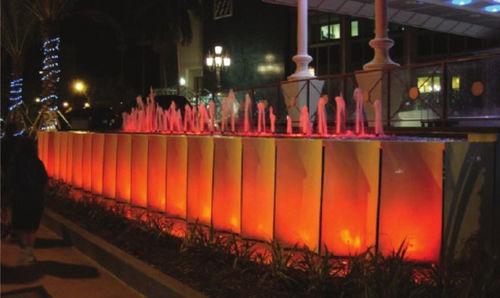 Projecteur lyre IP68 - LED002/004 SERIES - COMPACT WHITE OR RGBW LIGHT - Crystal Fountains - à LED / submersible / pour fontaine