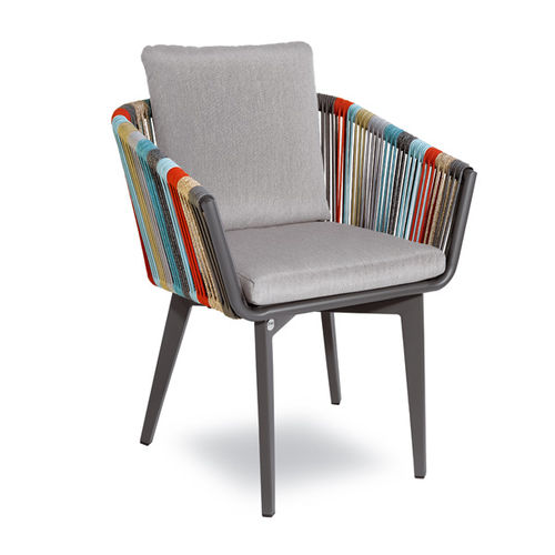 Chaise de salle à manger contemporaine - Iride - Contral - d'extérieur / en tissu déperlant / en tissu synthétique
