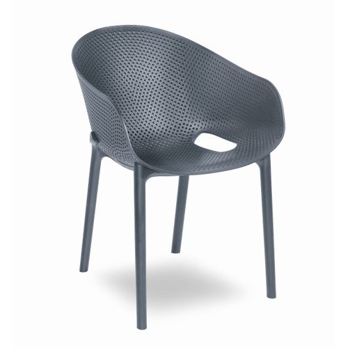 Chaise de salle à manger contemporaine - Sunny - Contral - d'extérieur / en polypropylène / empilable
