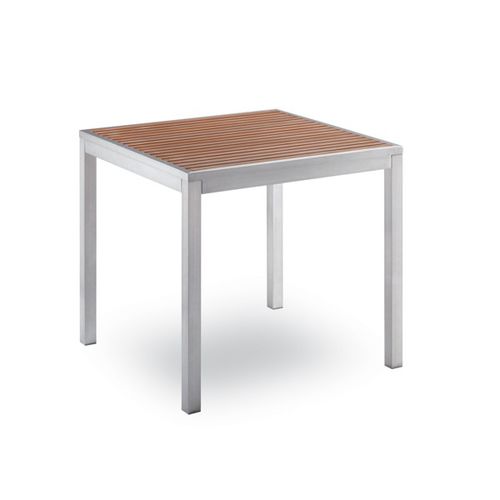 Table à manger contemporaine - Bavaria 80x80 - Contral - en aluminium / avec piètement en aluminium / carrée