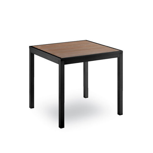 Table à manger contemporaine - Bavaria - Contral - en thermoplastique / avec piètement en aluminium / carrée