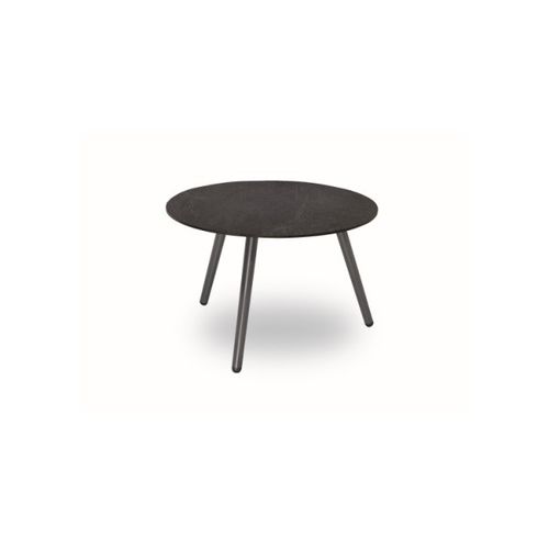 Table basse contemporaine - Tokio - Contral - en HPL / avec piètement en aluminium / ronde