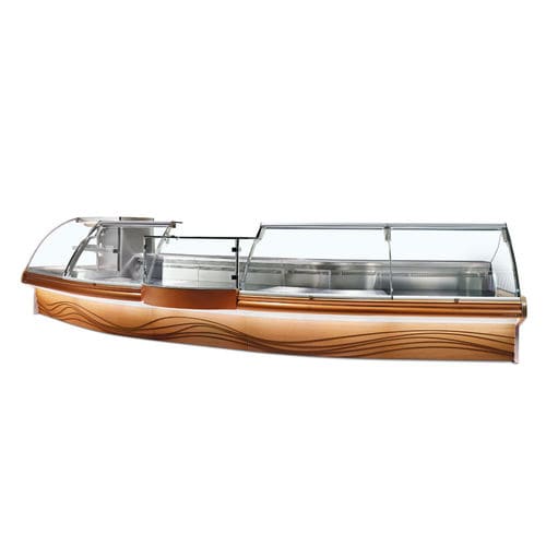Vitrine réfrigérée comptoir - EVODUE - CRIOCABIN S.p.A. - pour commerce / avec éclairage / sur mesure
