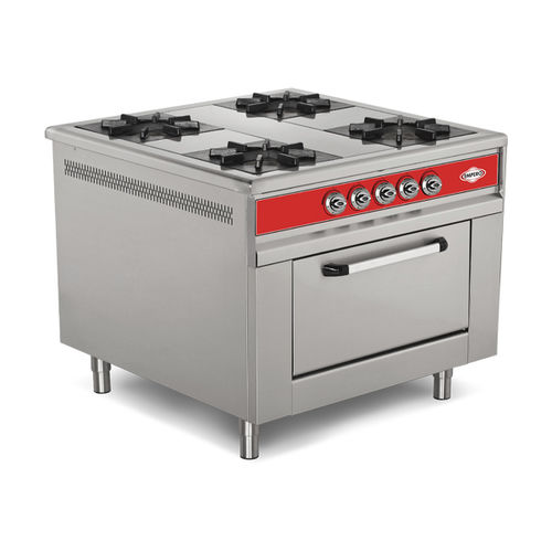 Cuisinière à gaz - EMP.9KG.021 - Empero - professionnelle / en inox / en fonte