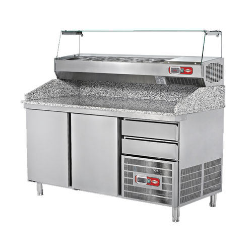 Table de préparation pour pizza - EMP.160.80.02 - Empero - en acier inoxydable / réfrigérée / professionnelle