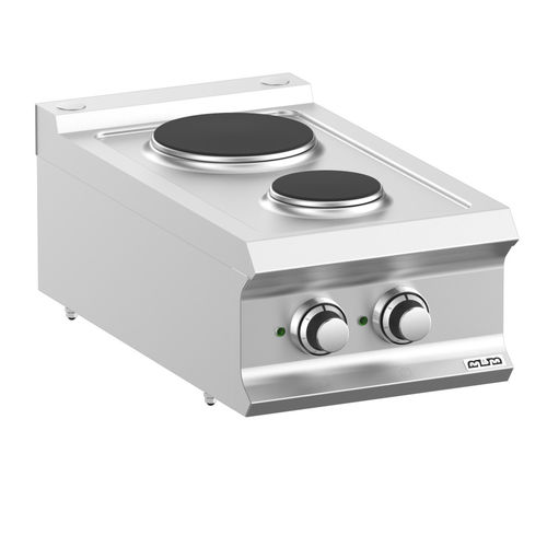 Cuisinière électrique - PR74T - mbm - professionnelle / 2 foyers / 1 four
