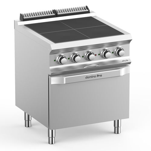 Cuisinière électrique - PQR77FEV - mbm - professionnelle / 4 foyers / 1 four