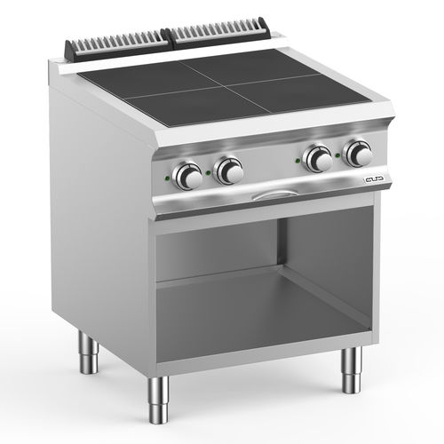 Cuisinière électrique - PQR77A - mbm - professionnelle / 4 foyers / 1 four