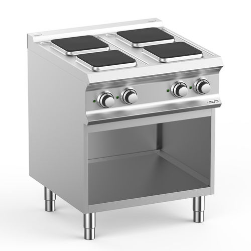 Cuisinière électrique - PQ77A - mbm - professionnelle / 4 foyers / 1 four