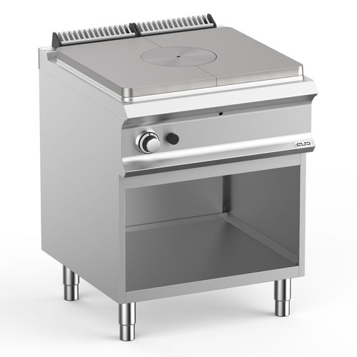Cuisinière à gaz - TPG77A - mbm - professionnelle / 4 foyers / 1 four